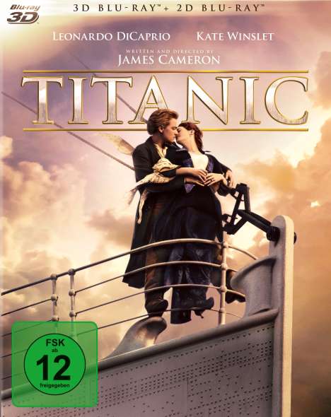 Titanic (1997) (3D &amp; 2D Blu-ray), 4 Blu-ray Discs