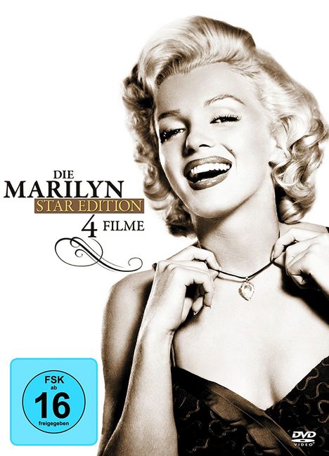 Marilyn Monroe Star Edition: Die vier großen Klassiker, 4 DVDs