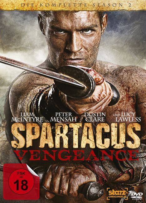 Spartacus Season 2: Vengeance, 4 DVDs