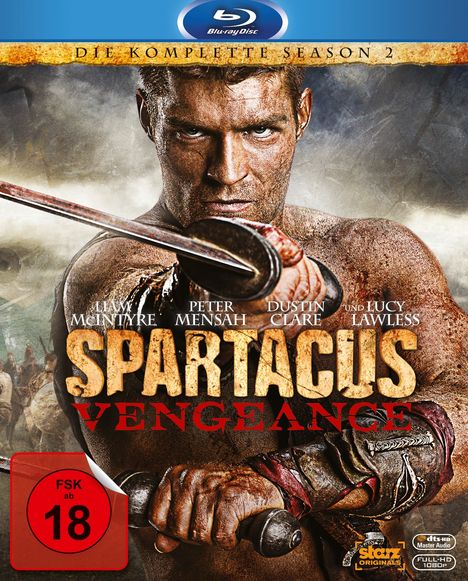 Spartacus Season 2: Vengeance (Blu-ray), 4 Blu-ray Discs