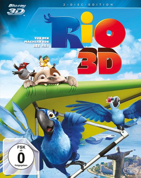 Rio (3D &amp; 2D Blu-ray), 2 Blu-ray Discs
