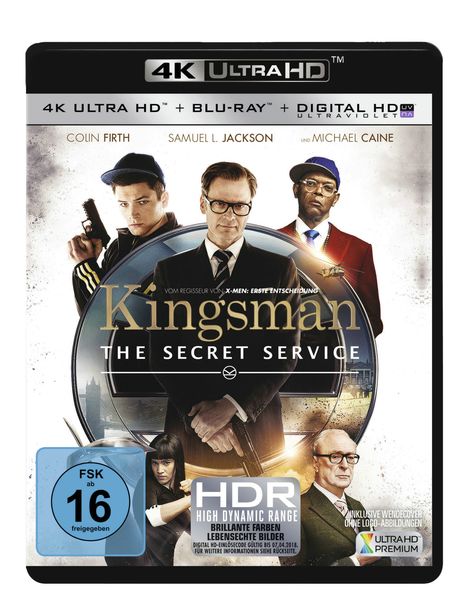 Kingsman - The Secret Service (Ultra HD Blu-ray &amp; Blu-ray), 1 Ultra HD Blu-ray und 1 Blu-ray Disc