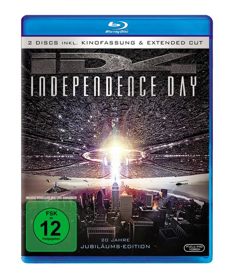 Independence Day (Extended Cut) (Blu-ray), 2 Blu-ray Discs