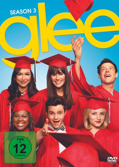 Glee Season 3, 6 DVDs