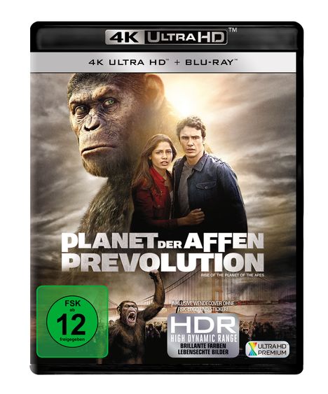 Planet der Affen: Prevolution (Ultra HD Blu-ray &amp; Blu-ray), 1 Ultra HD Blu-ray und 1 Blu-ray Disc
