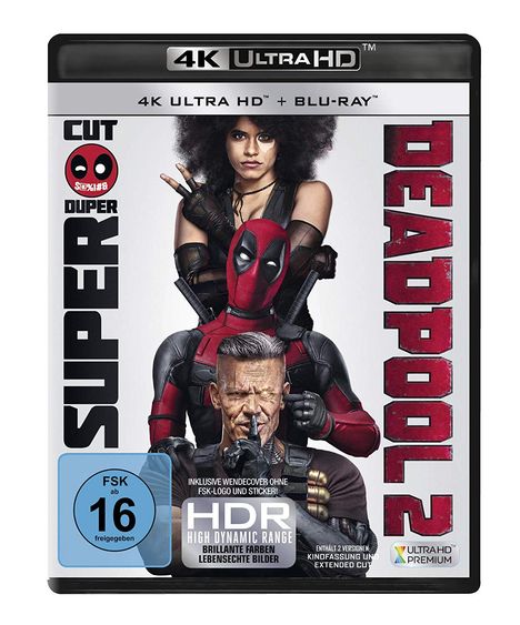 Deadpool 2 (Ultra HD Blu-ray &amp; Blu-ray), 1 Ultra HD Blu-ray und 1 Blu-ray Disc