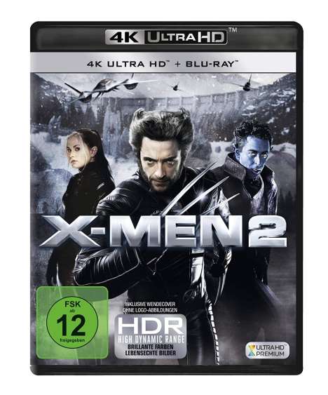 X-Men 2 (Ultra HD Blu-ray &amp; Blu-ray), 1 Ultra HD Blu-ray und 1 Blu-ray Disc