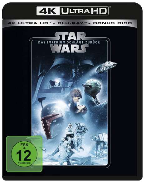 Star Wars Episode 5: Das Imperium schlägt zurück (Ultra HD Blu-ray &amp; Blu-ray), 1 Ultra HD Blu-ray und 2 Blu-ray Discs