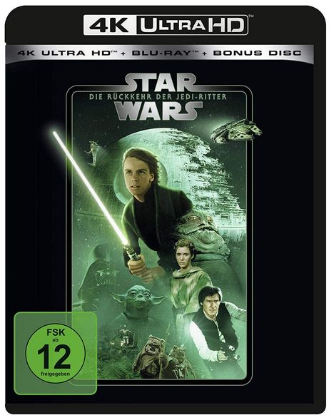 Star Wars Episode 6: Die Rückkehr der Jedi-Ritter (Ultra HD Blu-ray &amp; Blu-ray), 1 Ultra HD Blu-ray und 2 Blu-ray Discs