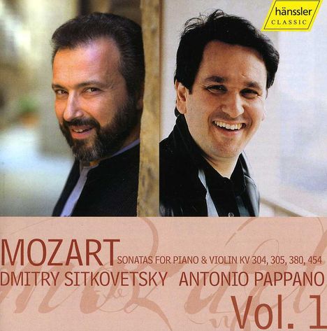 Wolfgang Amadeus Mozart (1756-1791): Sonaten für Violine &amp; Klavier Vol.1, CD