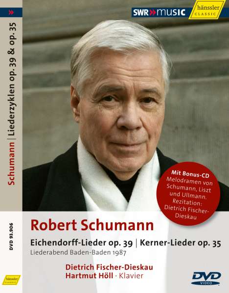 Robert Schumann (1810-1856): Liederkreis op.39 nach Eichendorff, 1 DVD und 1 CD