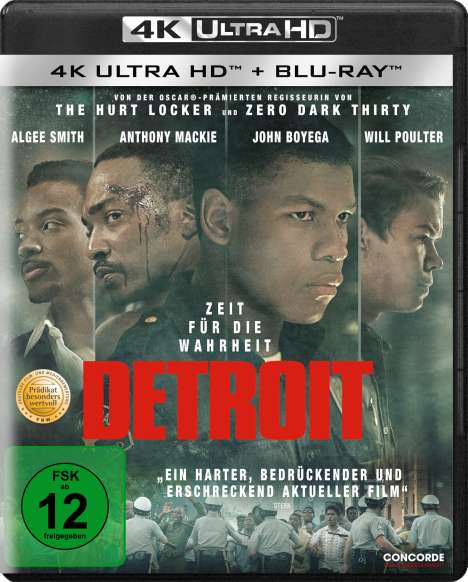 Detroit (Ultra HD Blu-ray &amp; Blu-ray), 1 Ultra HD Blu-ray und 1 Blu-ray Disc