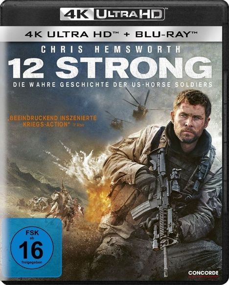 12 Strong (Ultra HD Blu-ray &amp; Blu-ray), 1 Ultra HD Blu-ray und 1 Blu-ray Disc