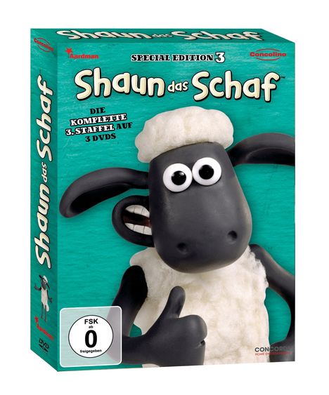 Shaun das Schaf Staffel 3, 3 DVDs