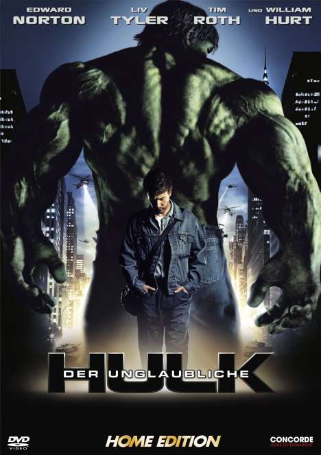 Der unglaubliche Hulk (Deutsche Kinoversion), DVD