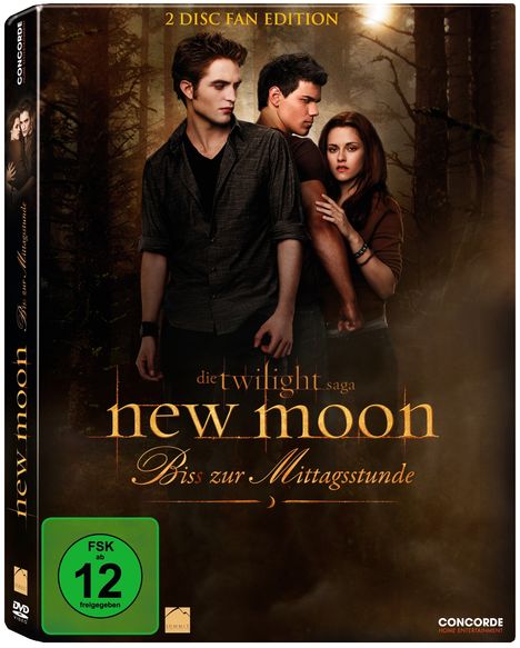 Twilight: New Moon - Bis(s) zur Mittagsstunde (Fan Edition), 2 DVDs