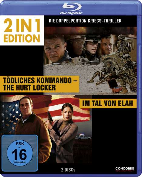 Tödliches Kommando - The Hurt Locker / Im Tal von Elah (Blu-ray), 2 Blu-ray Discs