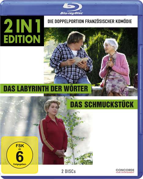 Das Labyrinth der Wörter / Das Schmuckstück (Blu-ray), 2 Blu-ray Discs
