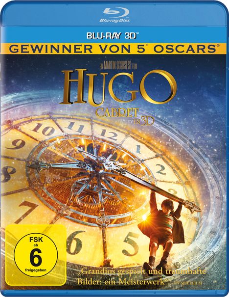 Hugo Cabret (3D Blu-ray), Blu-ray Disc