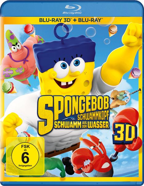 SpongeBob Schwammkopf: Schwamm aus dem Wasser (3D & 2D Blu-ray), 2 Blu-ray Discs