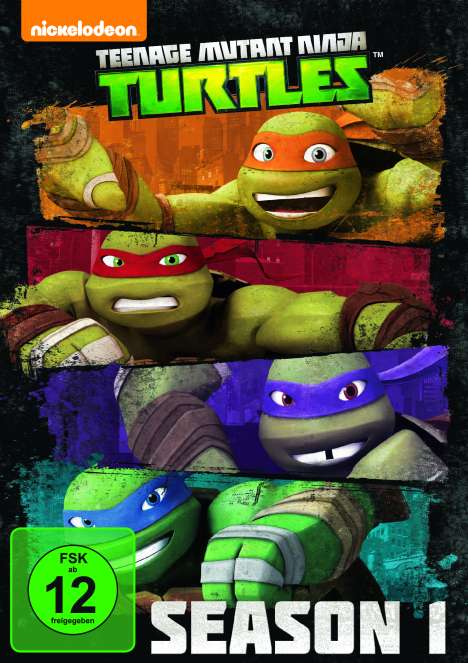 Teenage Mutant Ninja Turtles Season 1, 4 DVDs