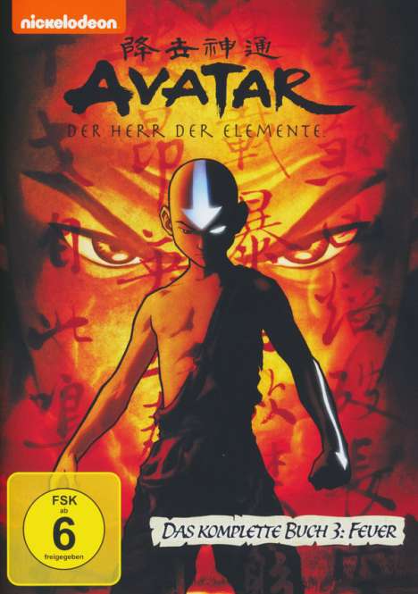 Avatar Buch 3: Feuer (Gesamtausgabe), 4 DVDs