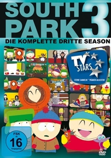 South Park Season 3, 3 DVDs