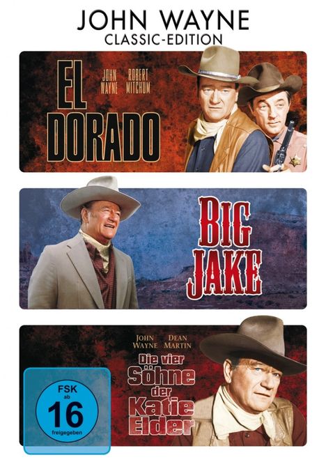 John Wayne Western Collection, 3 DVDs
