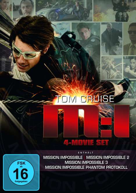 Mission: Impossible 1-4, 4 DVDs