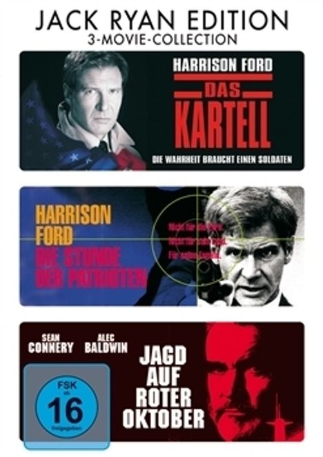 Jack Ryan Edition, 3 DVDs