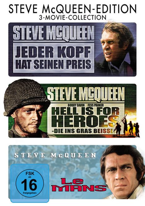 Steve McQueen Edition, 3 DVDs