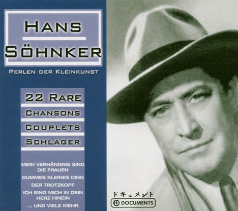 Hans Söhnker: Perlen der Kleinkunst - 22 rare Chansons, CD