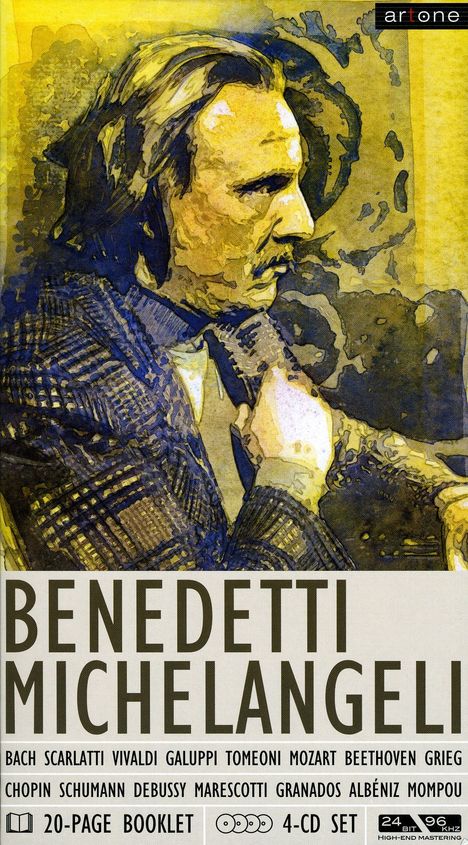 Arturo Benedetti Michelangeli,Klavier, 4 CDs
