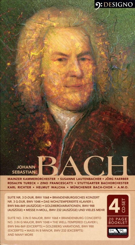 Johann Sebastian Bach (1685-1750): Brandenburgische Konzerte Nr.3 &amp; 5, 4 CDs