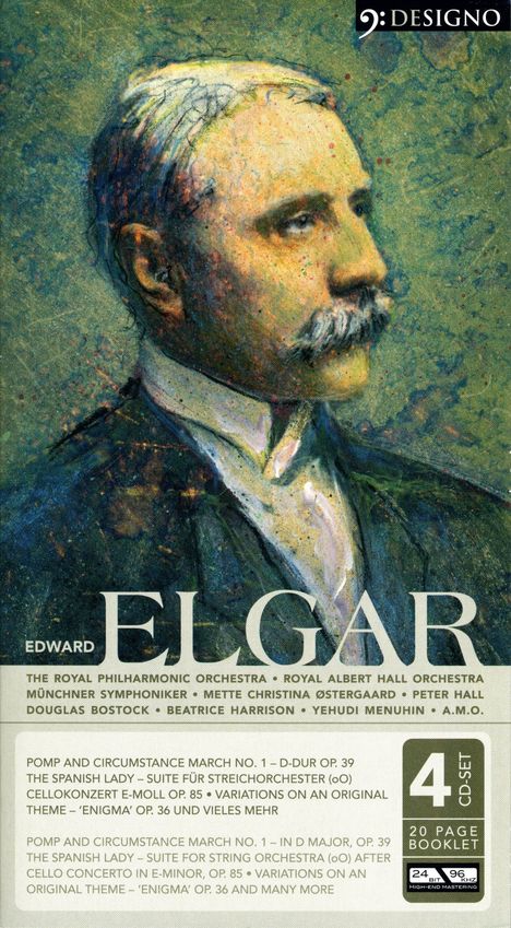 Edward Elgar (1857-1934): Orchesterwerke, 4 CDs