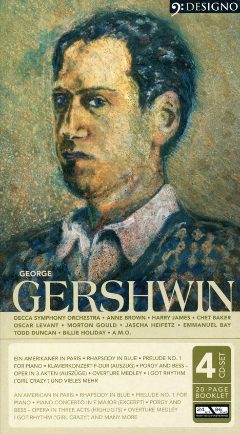 George Gershwin (1898-1937): Ein Amerikaner in Paris, 4 CDs