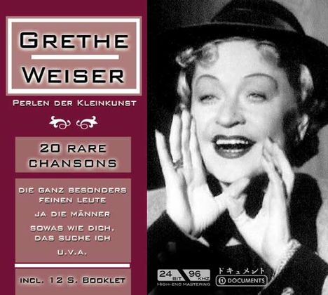 Grete Weiser: Perlen der Kleinkunst, CD