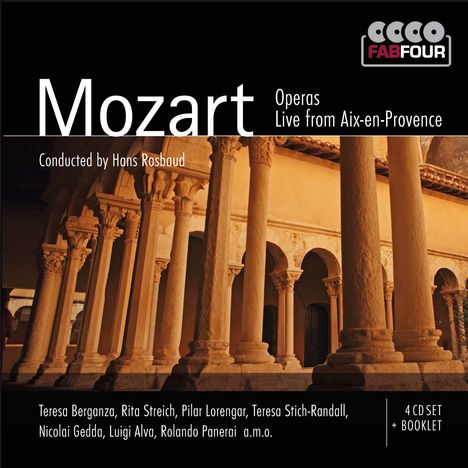 Wolfgang Amadeus Mozart (1756-1791): Opern (Auszüge) - Live aus Aix-en-Provence, 4 CDs