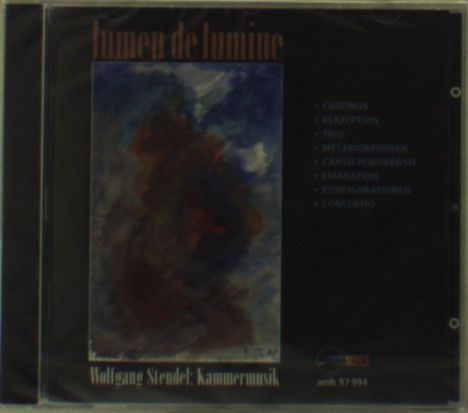 Wolfgang Stendel (geb. 1943): Kammermusik "Lumen de Lumine", CD