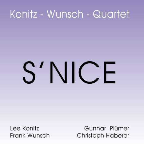 Frank Wunsch &amp; Lee Konitz: S'Nice, LP