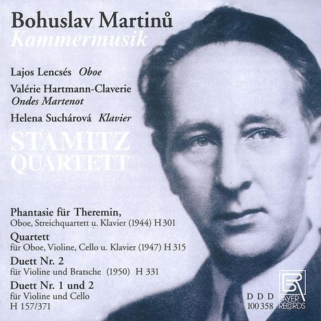 Bohuslav Martinu (1890-1959): Kammermusik, CD