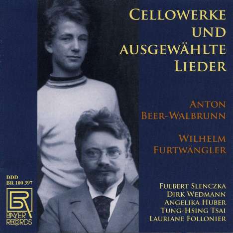 Anton Beer-Walbrunn (1864-1929): Werke mit Cello &amp; Lieder, CD