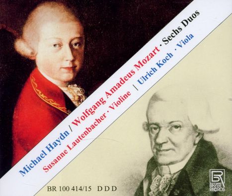 Michael Haydn (1737-1806): 4 Duos für Violine &amp; Viola, 2 CDs