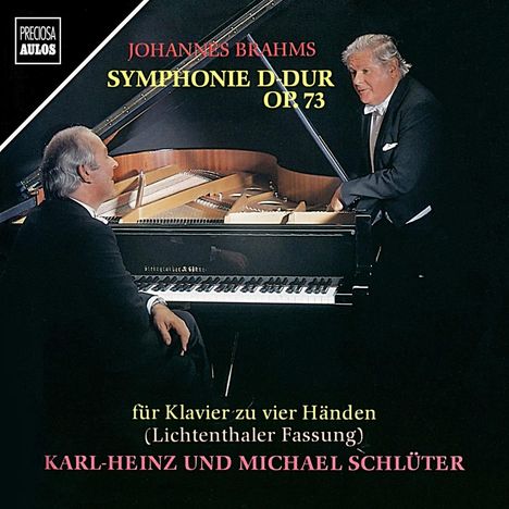 Johannes Brahms (1833-1897): Symphonie Nr.2 für Klavier 4-händig, CD