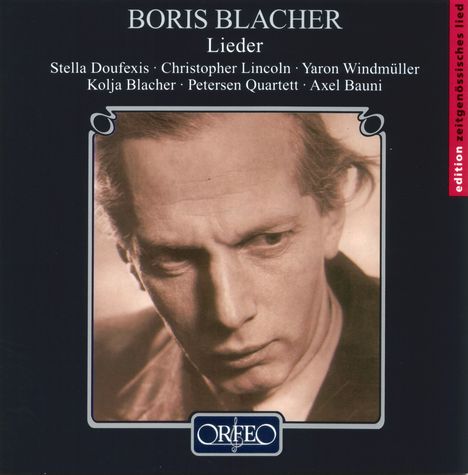 Boris Blacher (1903-1975): Lieder, CD