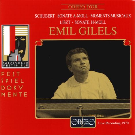 Emil Gilels in Salzburg 18.8.70, CD