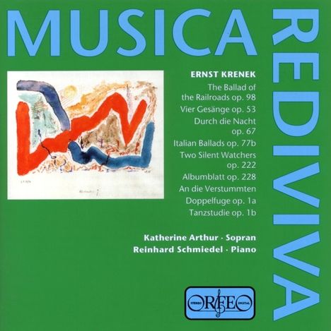 Ernst Krenek (1900-1991): Lieder, CD