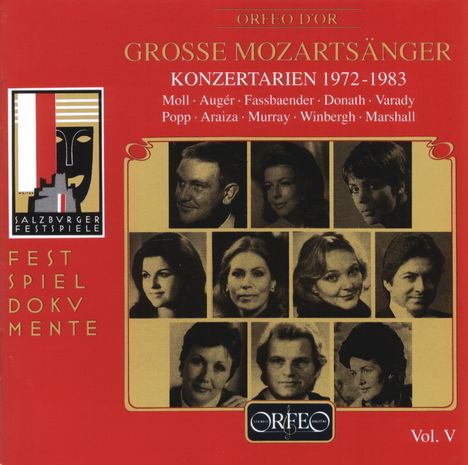 Große Mozartsänger Vol.5, CD