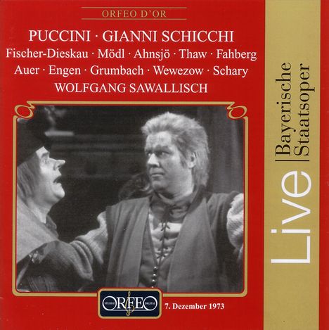 Giacomo Puccini (1858-1924): Gianni Schicchi (in dt.Spr.), CD