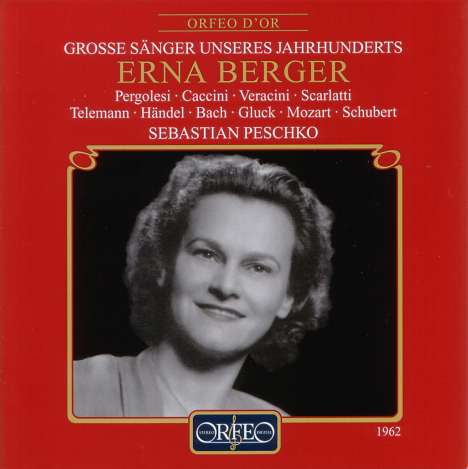 Erna Berger - Liederabend 6.1.62 Hannover, CD